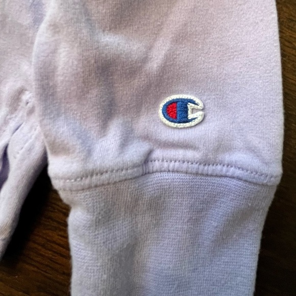 Champion Girls Purple hooded long sleeve tee size YS - Picture 5 of 8